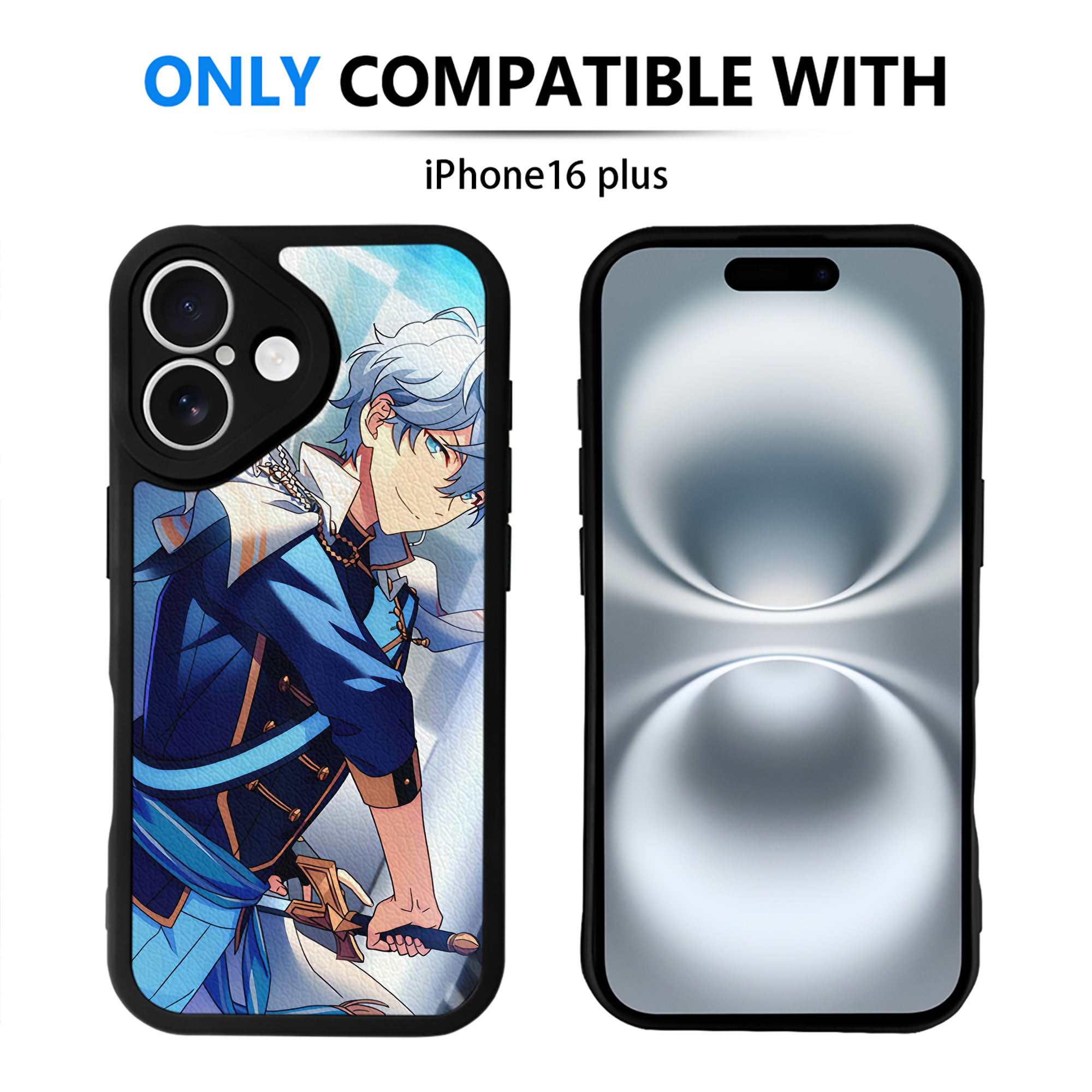 （画像用） あんさんぶるスターズ! Ensemble Stars 【iPhone 16シリーズ対応】シリコンスマホケース（レザー調） 材質：シリコン